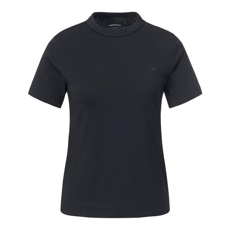 女性シリコン高周波アルパカダックベーシックTシャツBASEE ROUND W B9S09A66