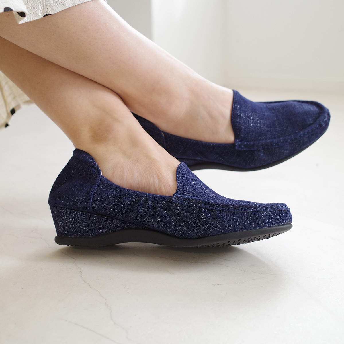 本革コンフォートシューズ レディース