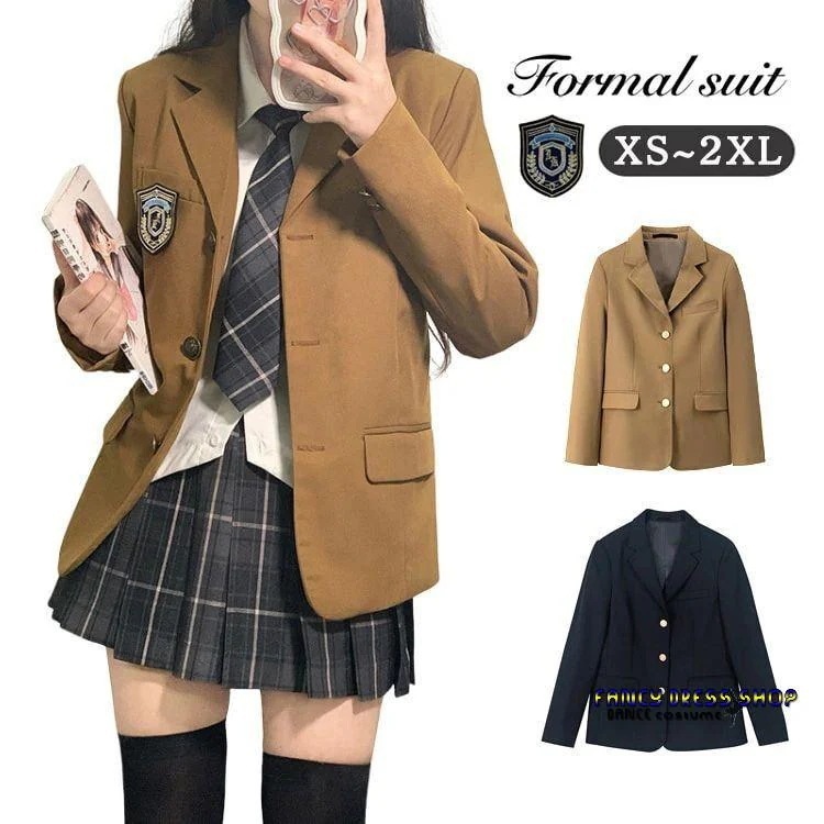 【急速出荷!】【制服標準装備】小学生 卒業式 ジャケット 女の子 ブレザー 黒 紺 制服 女子 卒服 韓国 スーツ 卒業式 女の子 入学式 通学 ブレザー 長袖 小学生 中学生 高校生 JK 150