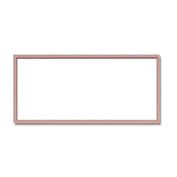 [長方形額]木製額 縦横兼用額 カラー4色展開 カラー長方形額（600x300mm）ピンク