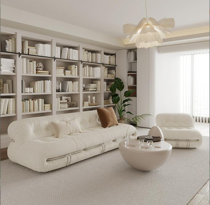 北欧風 二人掛け　３人掛けソファリビングルームスモールモダン ヴィンテージソファ　コンビネーションソファー