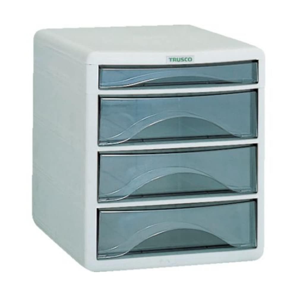 全国送料無料 TRUSCO(トラスコ) プラスチックレターケース A4浅型1段深型3段 PA4-SW4