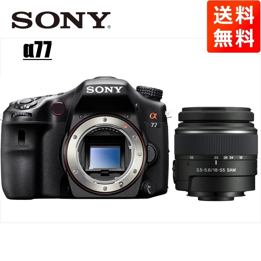α77 DT 18-55mm 標準 レンズセット デジタル一眼レフ カメラ 中古