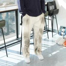 WHDハンドメイド ダーティ ウォッシング ワイド ジーンズ