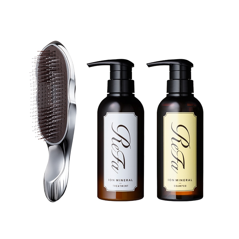 【ReFa公式】 リファイオンケアブラシ + リファイオンケアシャンプー + トリートメント セット