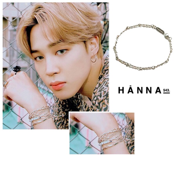 bts jimin着用 (B492) シルバーブレスレット