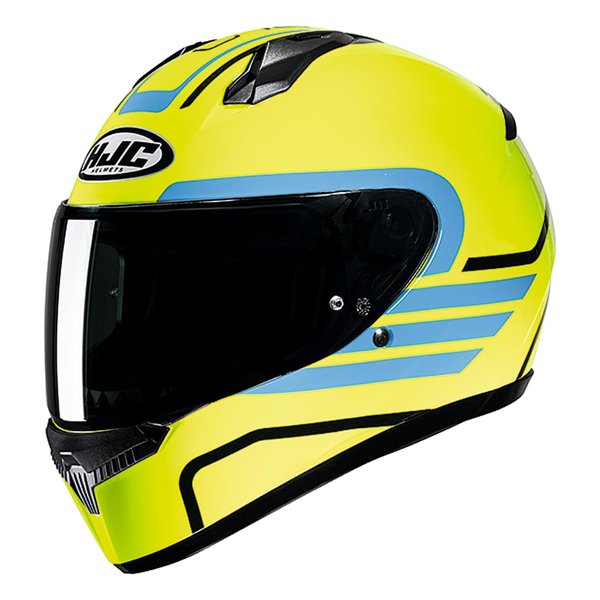 バイクヘルメット フルフェイス C10 リト イエロー/ブルー XLサイズ HJH234YE01XL