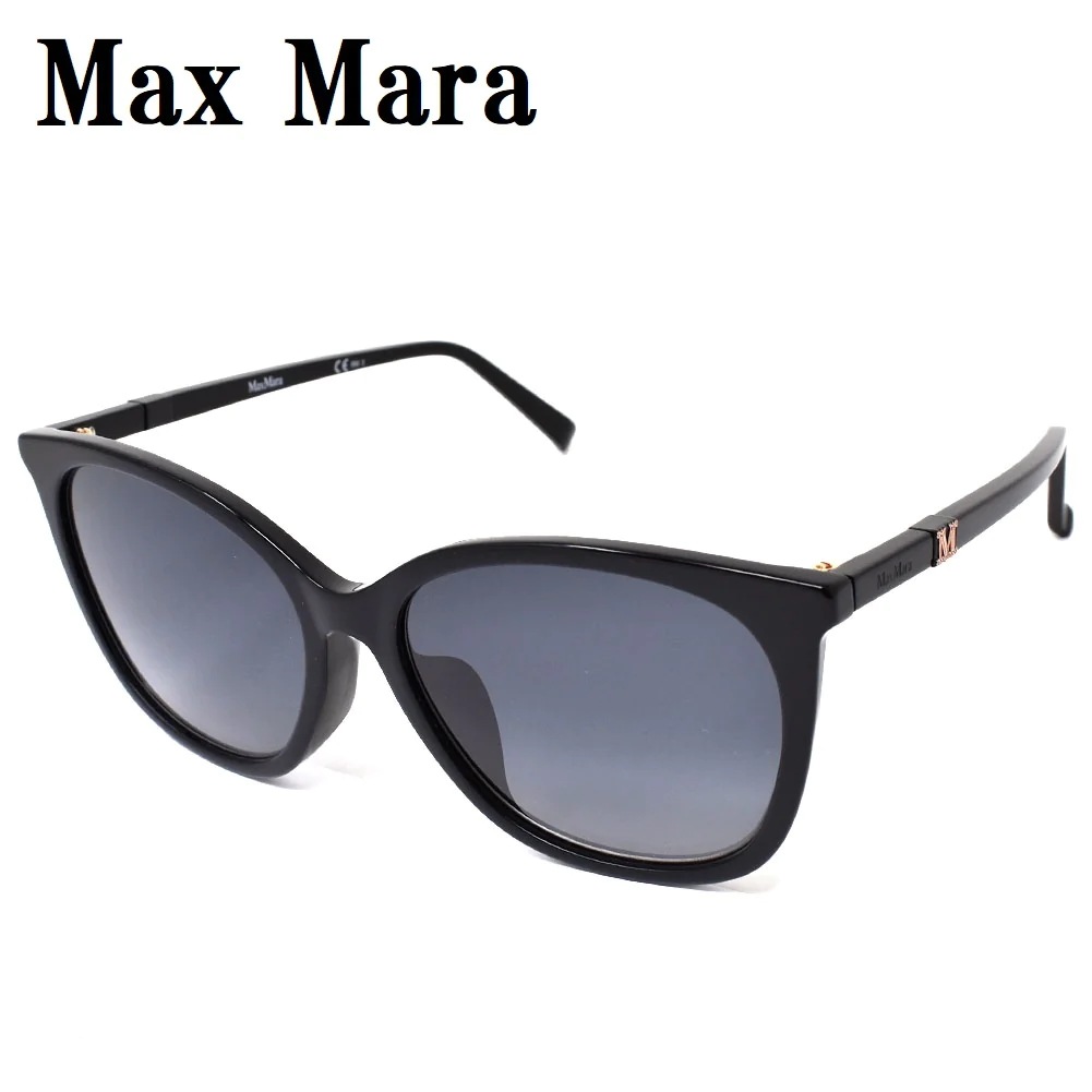 Max Mara BERLIN FS 807 9O サングラス アジアンフィット アイウェア メガネ 眼鏡 UVカット 紫外線カット グレー ブラック 10,350円