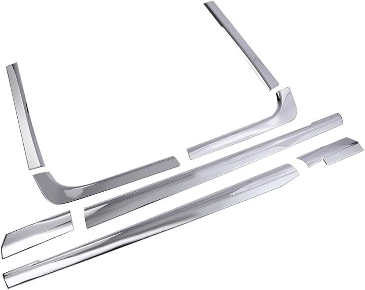 互換品日産 UD パーフェクト クオン 新型17 07クオン トラックス フロント メッキ ドアアッパー クオーター ガーニッシュ 分割式 セット 両面テープ 貼り付け タイプ 社外品