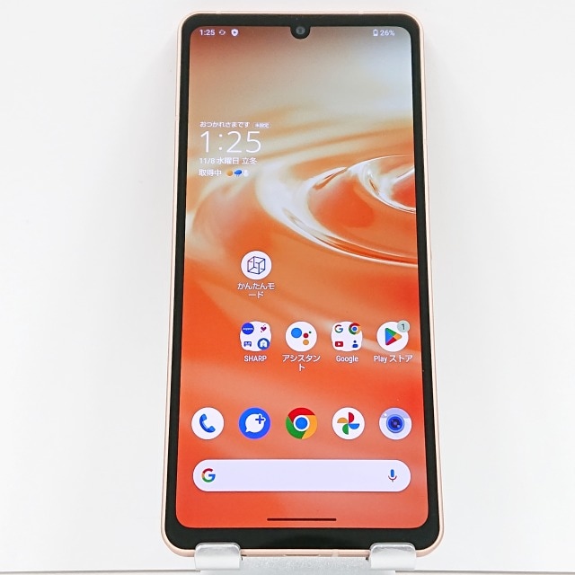 AQUOS sense6 SHG05 au ライトカッパー 送料無料 本体 c04120 【中古】