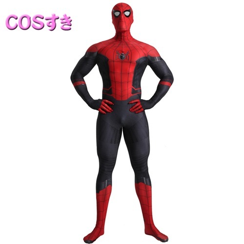 【短納期】スパイダーマン 全身タイツ ハロウイン　コスプレ衣装 ステージ衣装 ライクラ 柔らかい 弾力と伸縮性あり