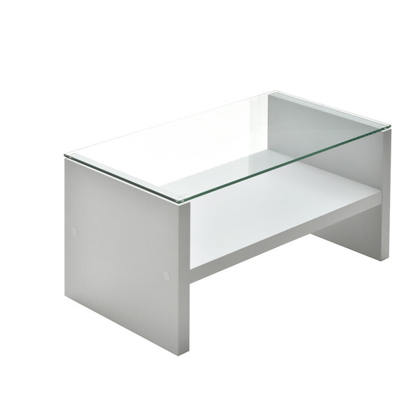 B.Bファニシング NKTB0266MOLGY ライトグレー Noko ガラスセンターテーブル 幅75 メーカー直送