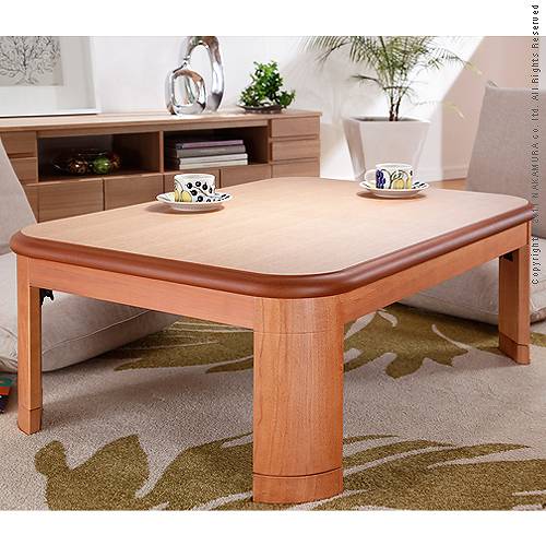 こたつテーブル こたつ コタツ 長方形 105 フラットヒーター 高さ調節 おしゃれ 折りたたみこたつ 薄型ヒーター 省エネ 折り畳み 日本製 天然木 600W