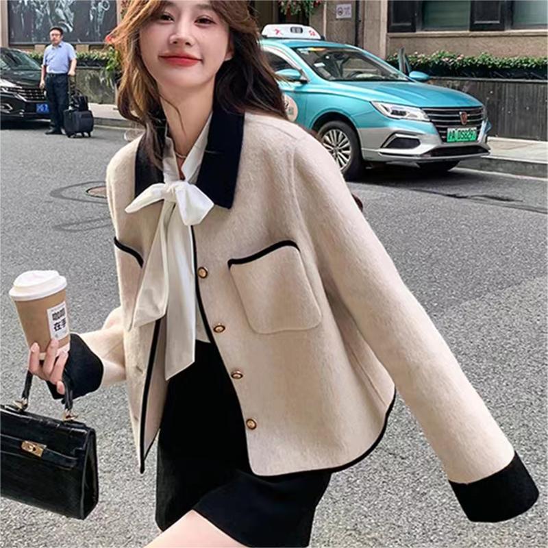 韓国デザイン秋冬新作レディステッチジャケット