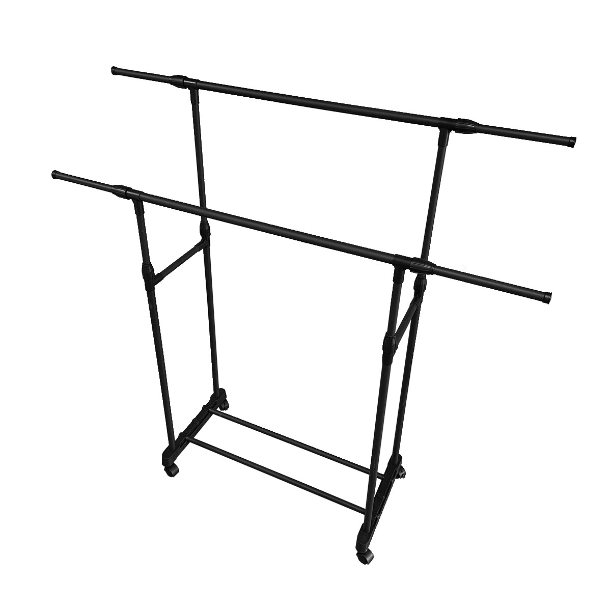 ハンガーラック 2段 収納家具 ハンガー掛け 衣類収納 洋服掛け クローゼット パイプハンガー