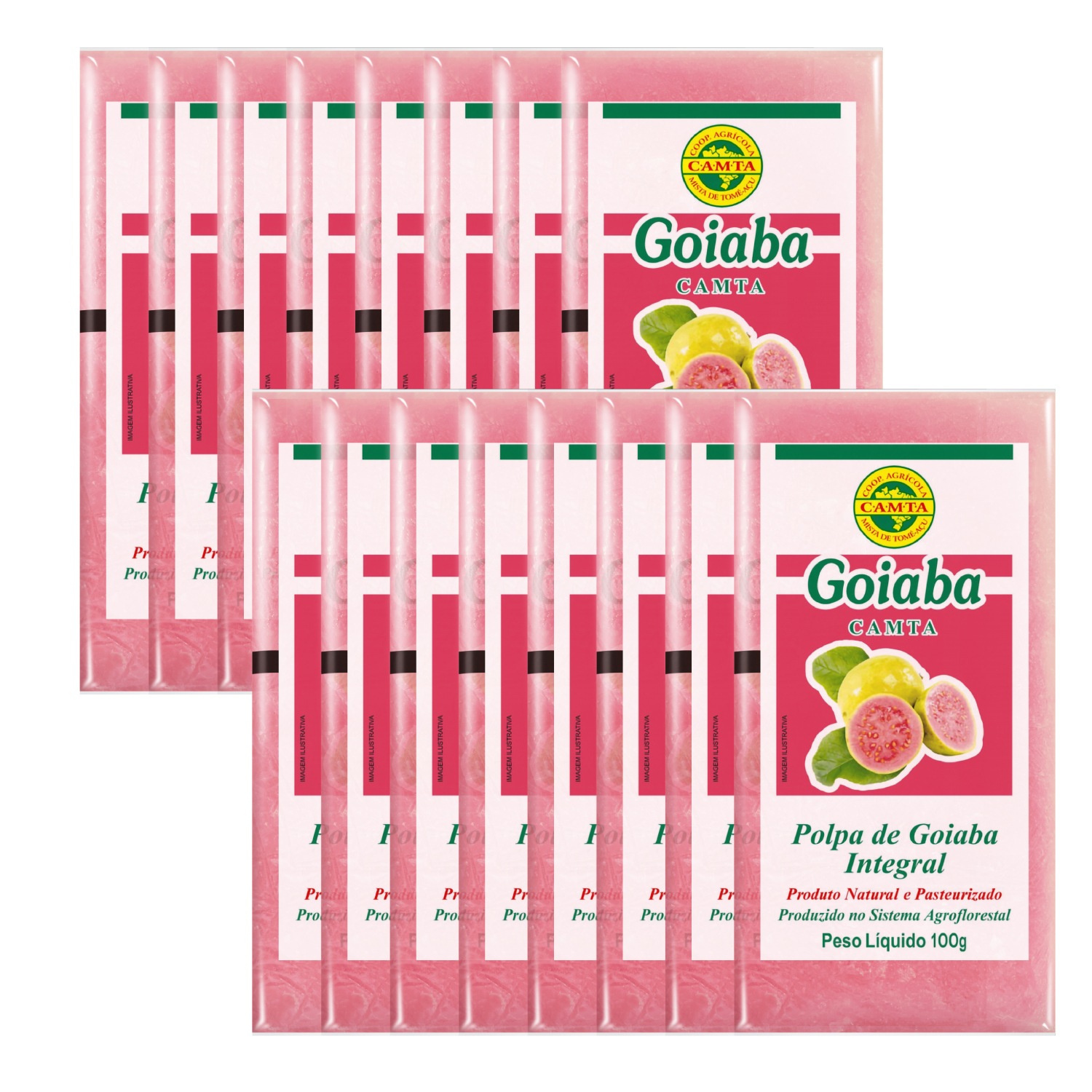 冷凍グァバピューレ 100g×16パック(4袋セット)