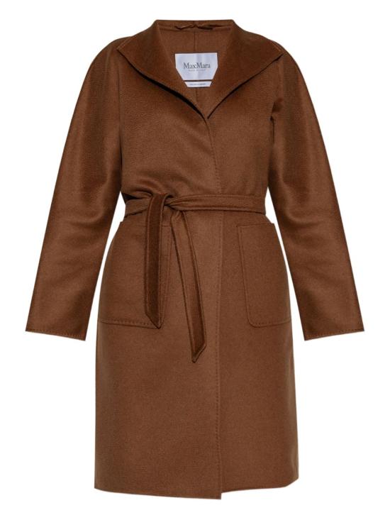 MAX MARA Women Coats 21016061600 003 Leather Brown