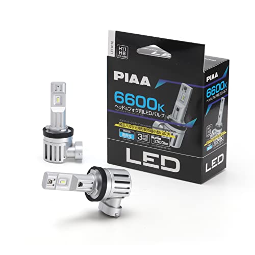 ヘッドライト/フォグランプ用 LED 6600K コントローラーレスタイプ-スタンダードシリーズ 12V 19W 3300lm H8/H9/H11/H16 3年保証 車検対応 ノイズ対応 2個入 LE
