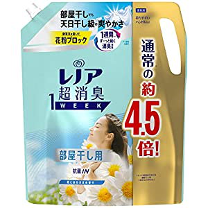 レノア 超消臭1WEEK 柔軟剤 部屋干し 詰め替え 大容量 1790mL(約4.5倍) 花とおひさ