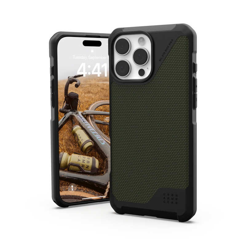 UAG　iPhone 16 Pro Max 耐衝撃ケース MAGSAGE対応 METROPOLIS LT ケブラーオリーブ　UAG-IPH24LA-FLTM-KO