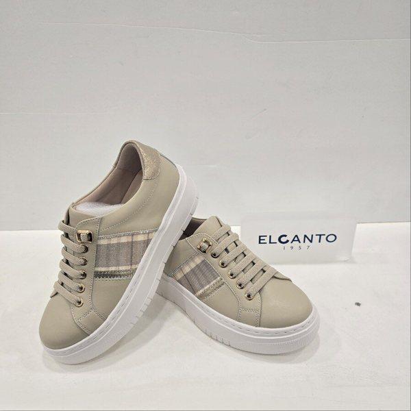 女性チェックストラップ 厚底スニーカー LCHSWSTD82U413 35 JE3 JJ