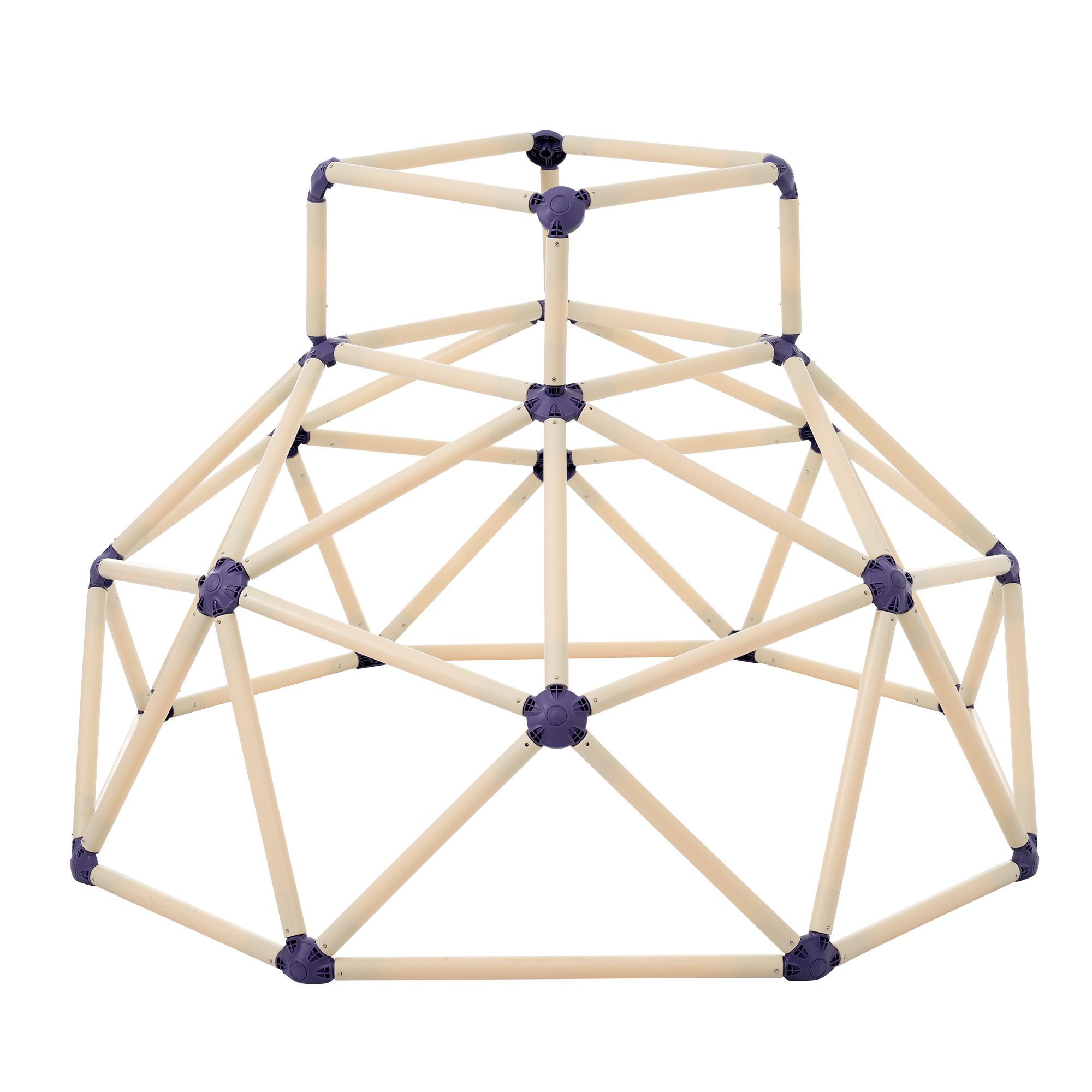 【ベージュ】プラスチック製ジャングルジム すべり台 滑り台 屋内 屋外 室内遊具 組み立て簡単 キッズ 子供 誕生日プレゼント おもちゃGG3076 Beige SteelG363