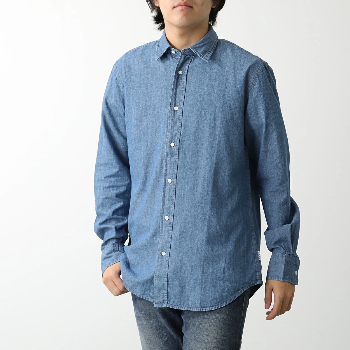 ASPESI アスペジ シャツ CAMICIA STERLING II CE89 V062 メンズ ライトデニムシャツ 01998