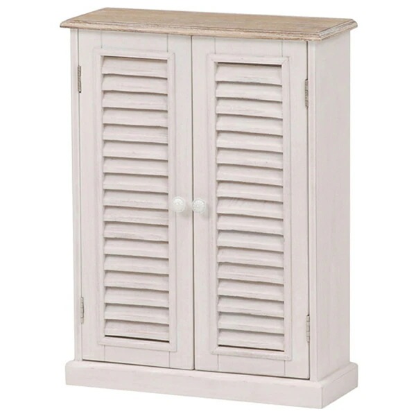 ブロカントシリーズ　トイレラック（ホワイト）　MTR-7329WH省スペースでもペーパーロールやお掃除ブラシなどを清潔スッキリ収納