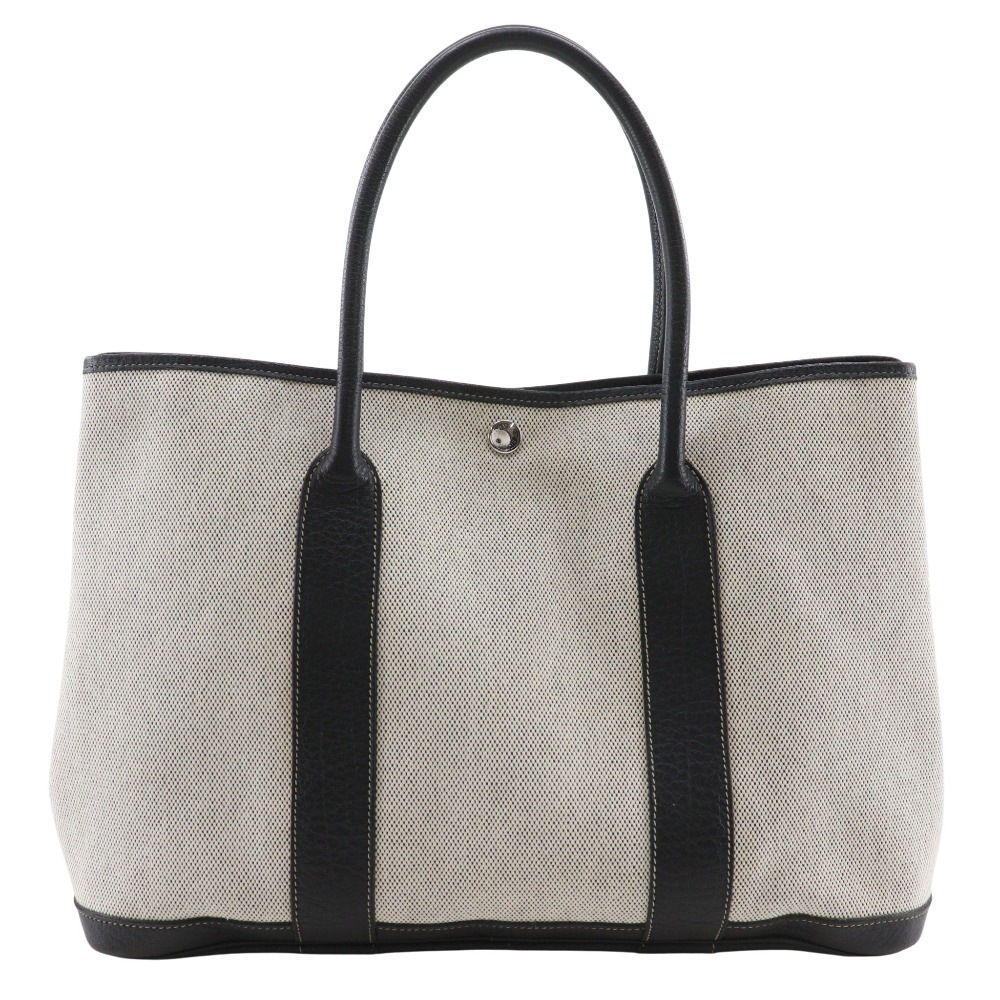 ガーデンパーティ36PM ボルデュック トートバッグ トワルアッシュ ブッフル グレー レディース 中古品