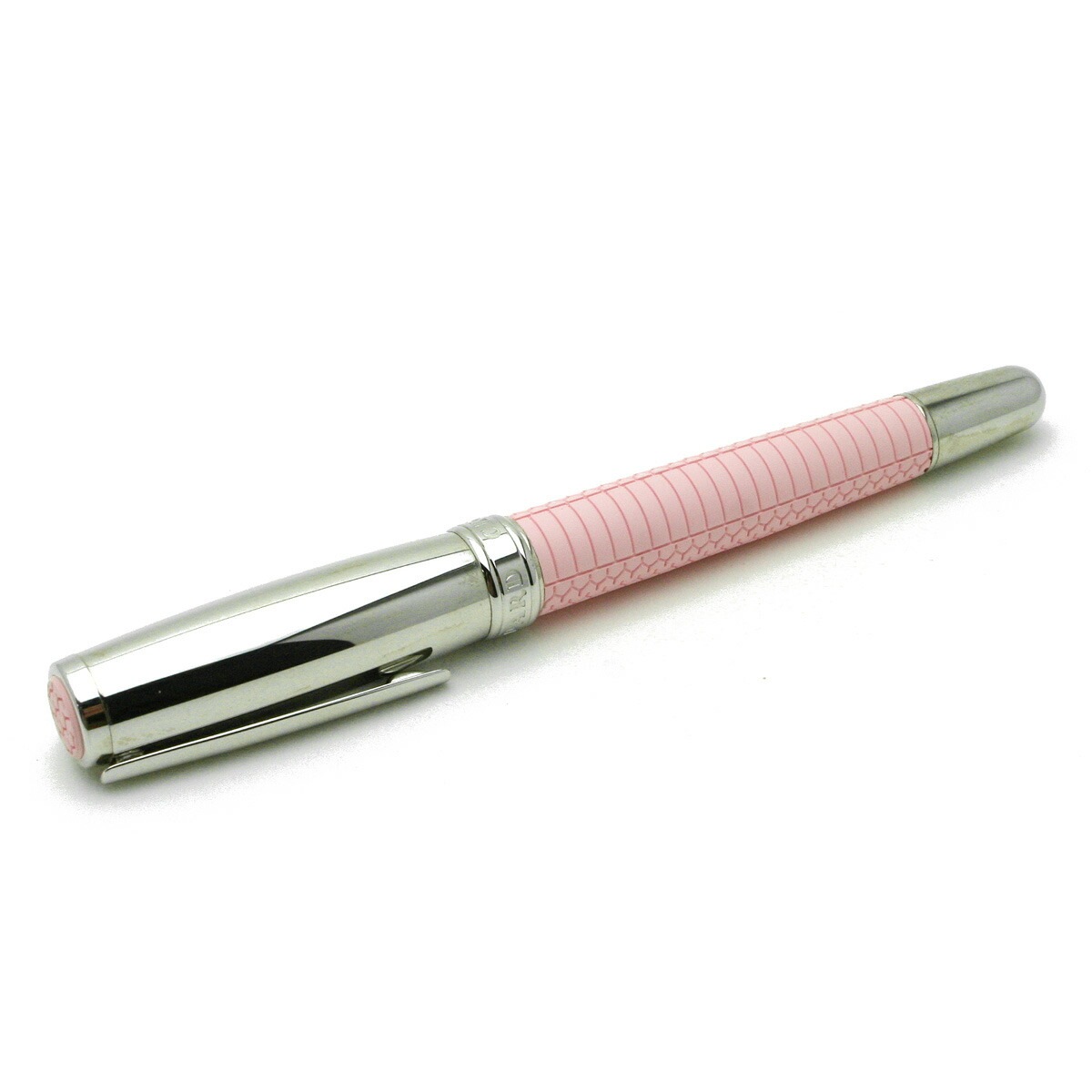 【訳あり】 ボールペン カートリッジ式 ラバーグリップタイプ Roller Ros シルバー / ピンク 95/8041 95013-0041