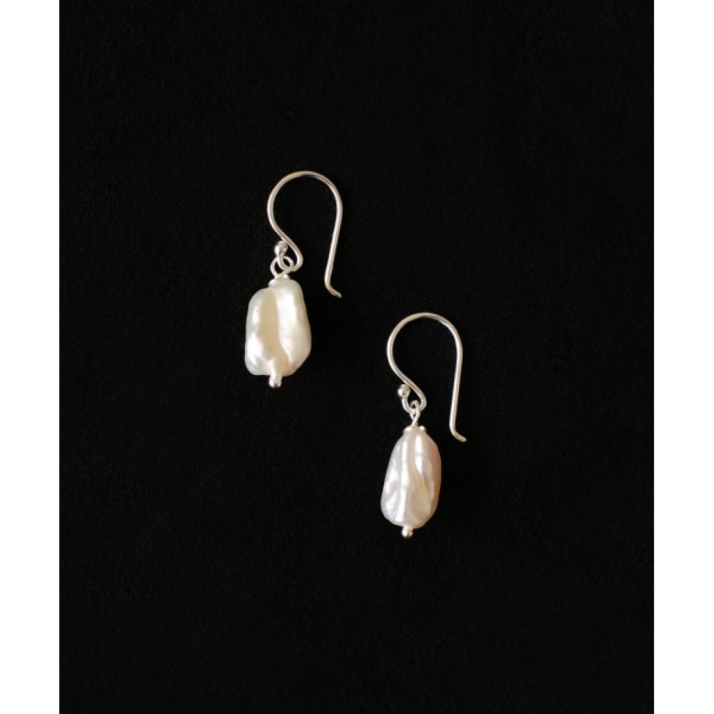 MARTA 925 シルバーパールドロップピアス_1