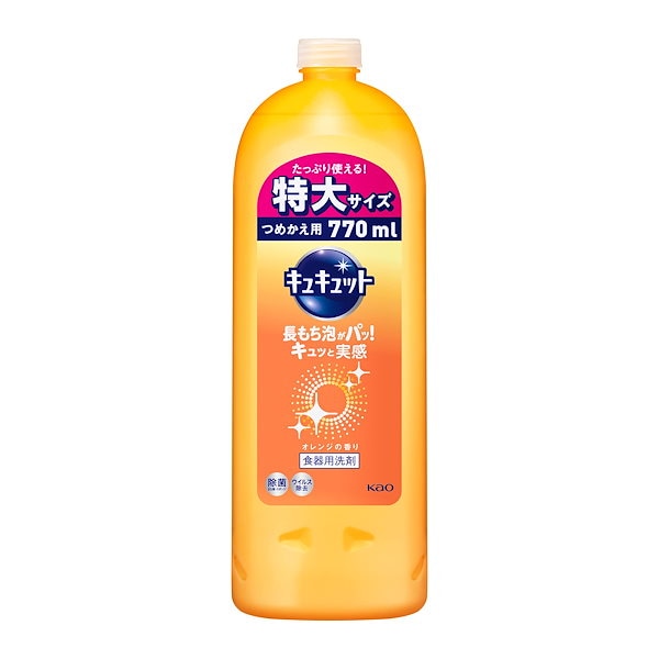 キュキュット 食器 販売 用 洗剤 オレンジ の 香り 詰め替え 1380ml