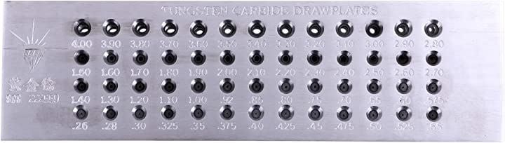 線引き盤 丸穴 52穴 0.26mm4.00mm 彫金 アクセサリー