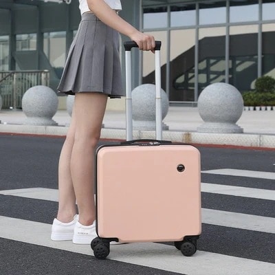 XSサイズ18インチの搭乗箱 スーツケース出張旅行ロッドボックス 小型のビジネススーツケース 小型の子供用スーツケース abs+pc搭乗箱スーツケース
