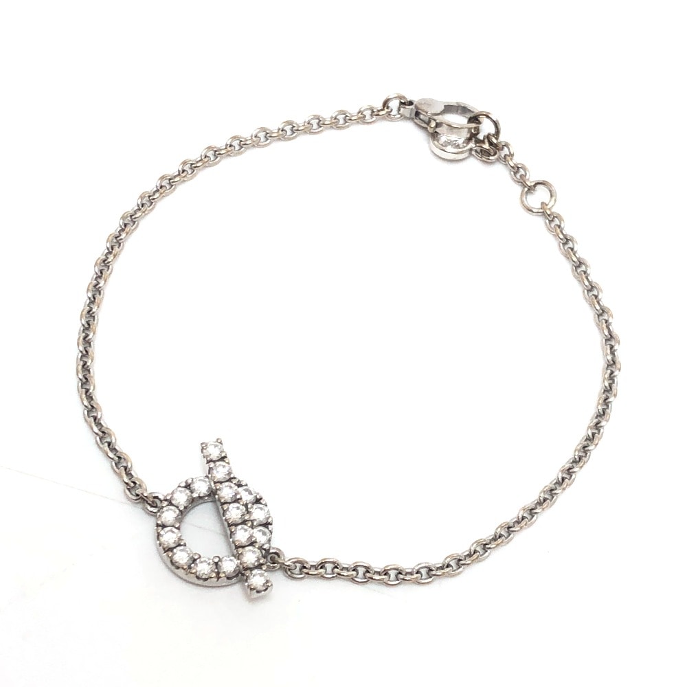 ブレスレット フィネス K18WG ダイヤモンド 0.55ct アクセサリー K18WG シルバー