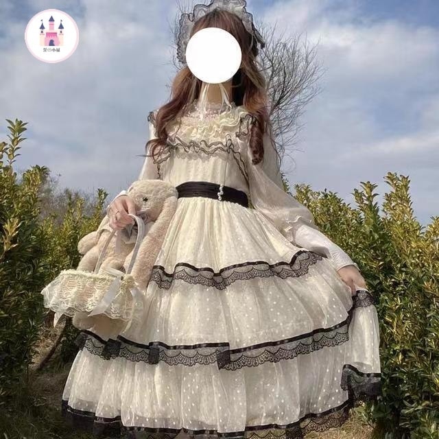 オリジナルデザインミステリの森ロリータワンピース可愛いjskキャミソールワンピース女