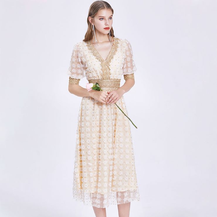 総レースAラインワンピース パーティードレス 結婚式 フォーマル ワンピース フォーマル 卒業式 入学式 二次会 披露宴 発表会 大人 20代 30代 40代