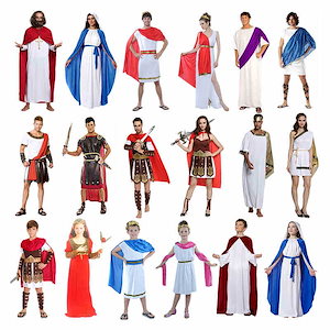 ハロウィーン大人子供古代ギリシャローマコスプレ武士剣闘士衣装