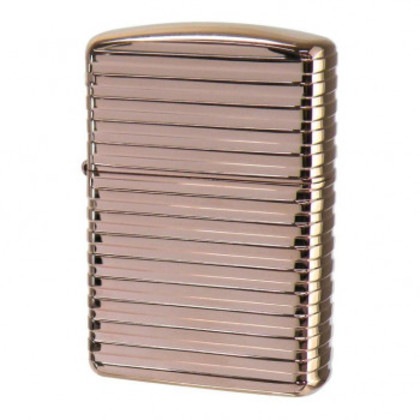 ZIPPO アーマー ホリゾンタルストライプ ピンクゴールド
