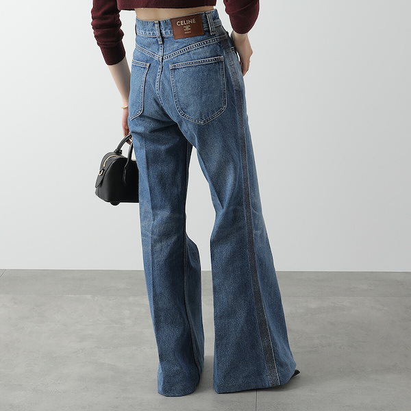 CELINE セリーヌ デニムパンツ RP0HW3H32.GKC1 レディース ジーンズ フレア Gパン ジーパン GKC1