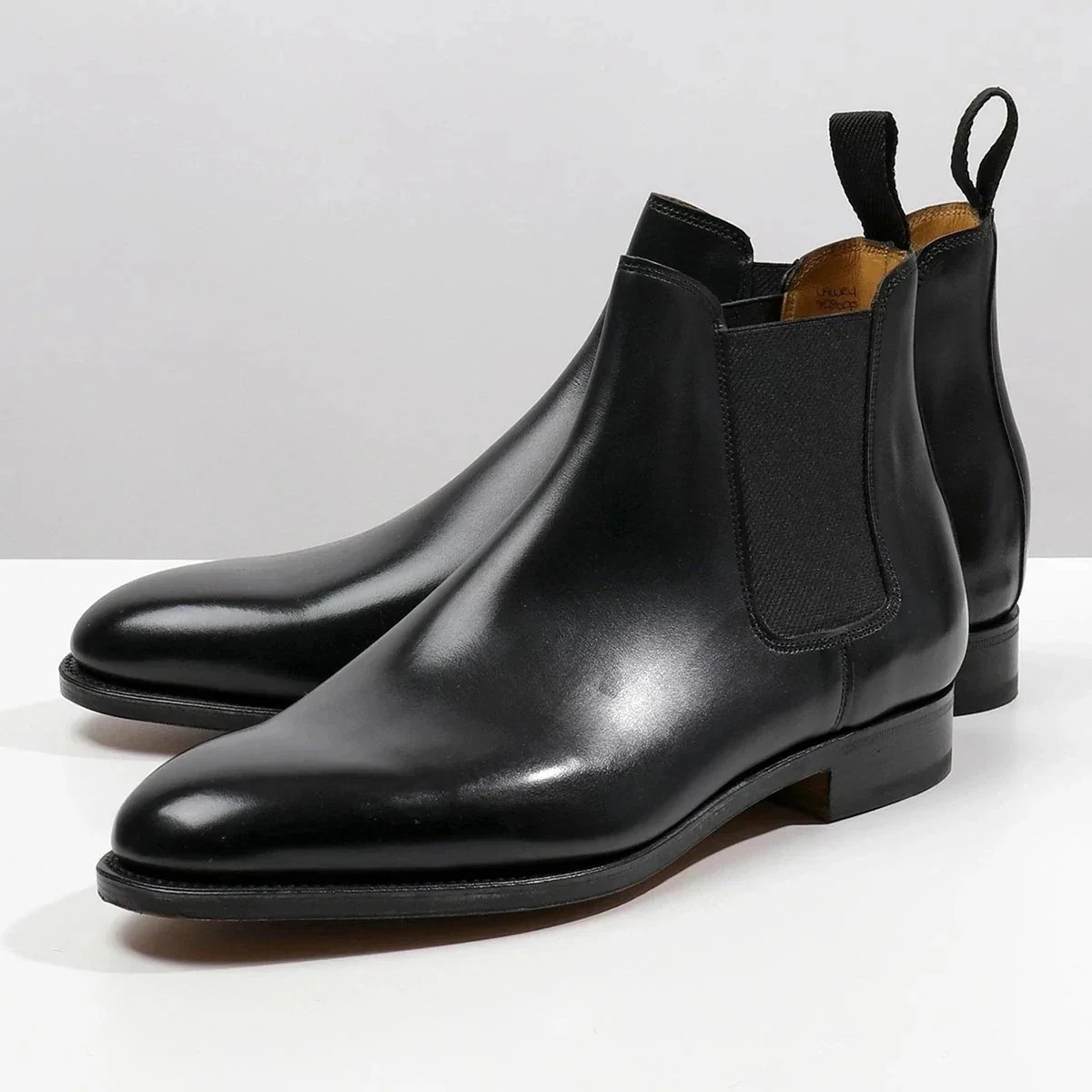 JOHN LOBB ジョンロブ LAWRY CALF 424041LE1R070 レザーブーツ サイドゴア ショートブーツ チェルシーブーツ 靴 BLACK メ