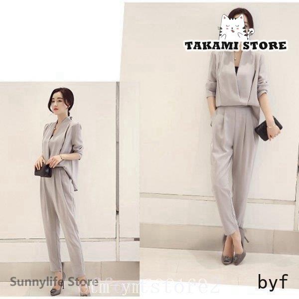 かっこいいパンツドレス袖ありセットアップパーティードレス結婚式お呼ばれドレス服装20代30代40代大きいサイズ長袖黒赤 5,898円