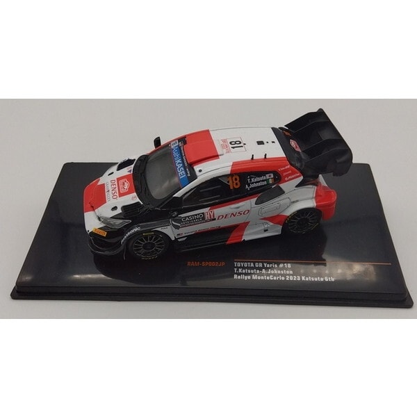 イクソモデル トヨタ GRヤリス 2023年モンテカルロラリー 6位 #18 T. 勝田/A. ジョンストン 1/43