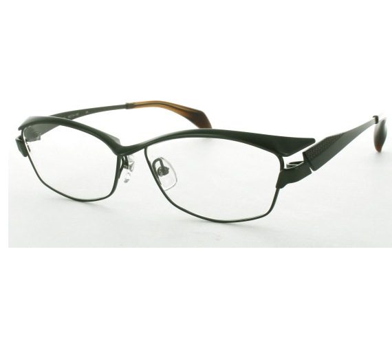 取り寄せ品 ブランドフレーム アミパリグロック GROK GR1981-17-58 マットグリーン×ブラウン