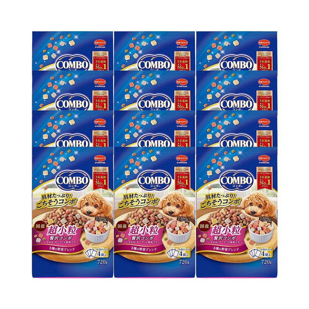 ドッグフード　コンボ　ドッグ　超小粒　７２０ｇ（１８０ｇX４袋）X１２個　ＣＲＣ45―05―35―35―00 7,656円