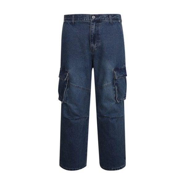 [] 共用) デニムパラシュートカーゴパンツ (B255DP249P) [P003699381]