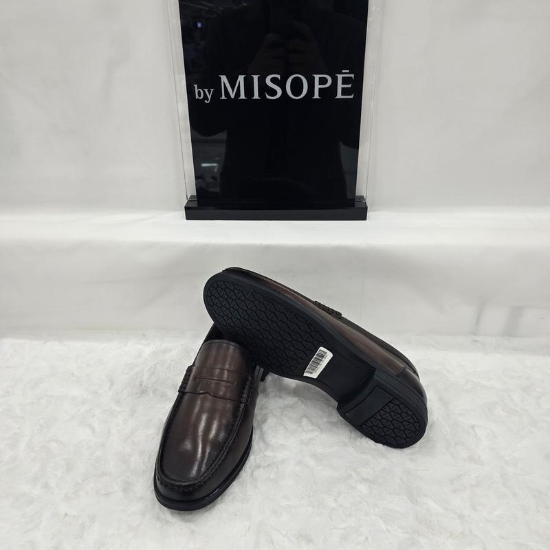 By 男性クラシックペニーローファー 122HT319FH201 DBROWN 4 JJ