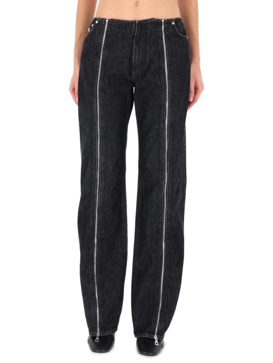 JEAN PAUL GAULTIER Women Denim Pants TR041 D01606 BLACK