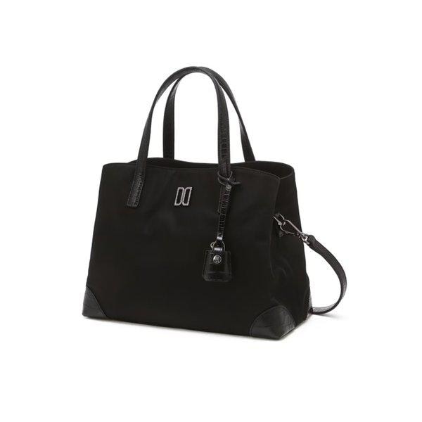 ブラックレザー配色ナイロントートバッグ M DCBA6E053_s 32,700円