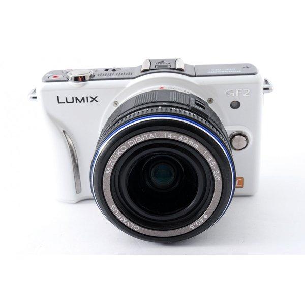 【中古】パナソニック Panasonic DMC-GF2 ホワイトレンズセット 美品 手軽でも高機能 SDカード付き